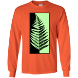 T-Shirts Orange / YS Fern Press Youth Long Sleeve T-Shirt