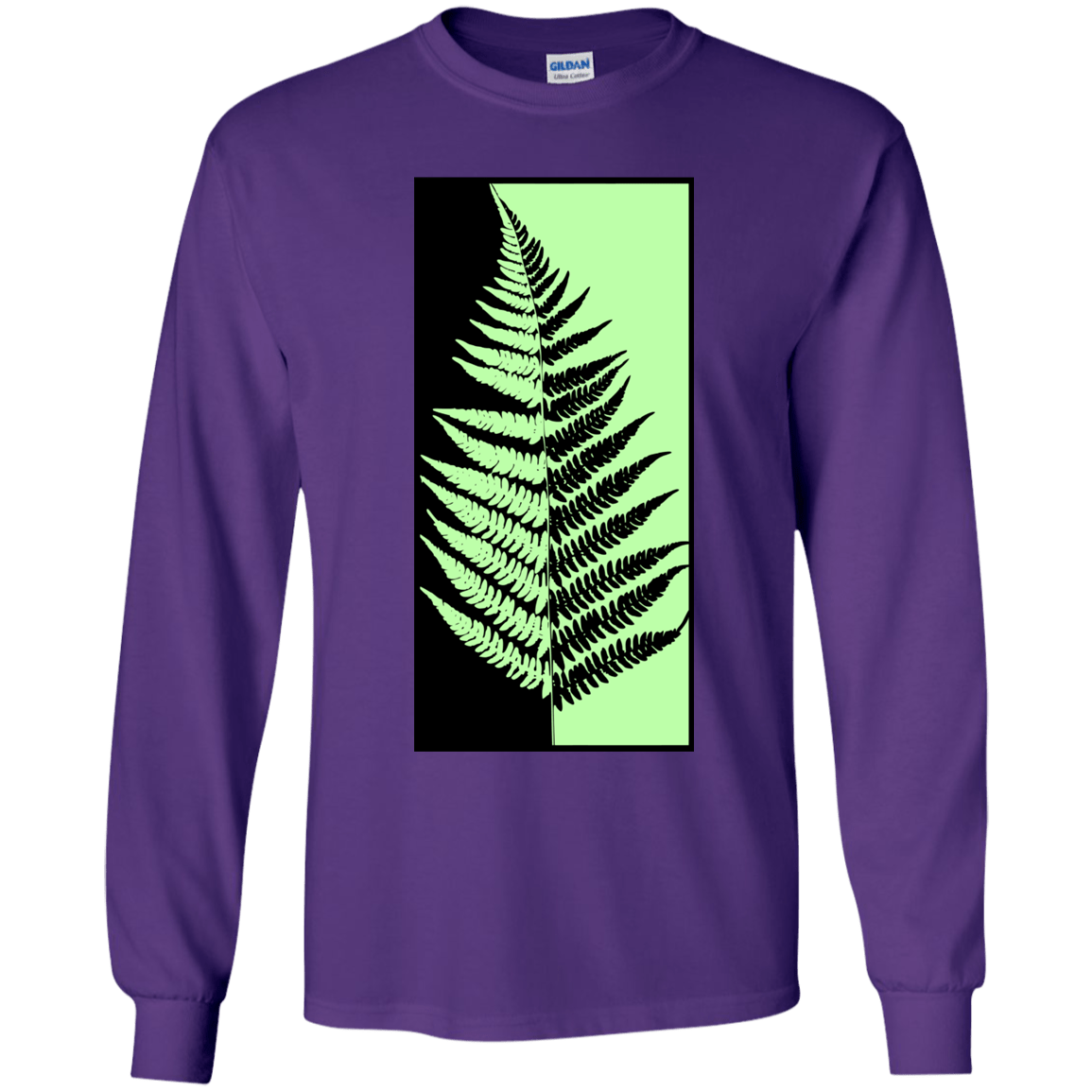 T-Shirts Purple / YS Fern Press Youth Long Sleeve T-Shirt