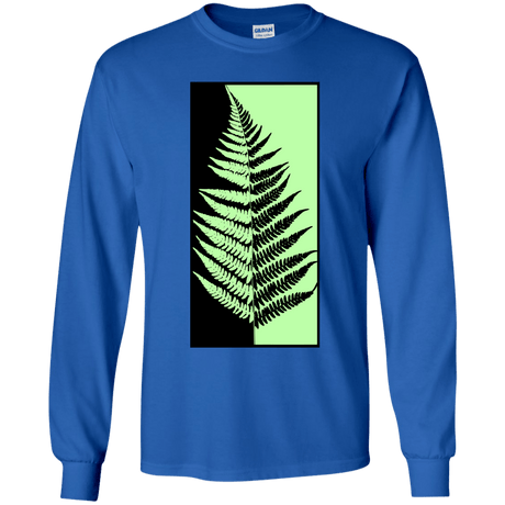 T-Shirts Royal / YS Fern Press Youth Long Sleeve T-Shirt