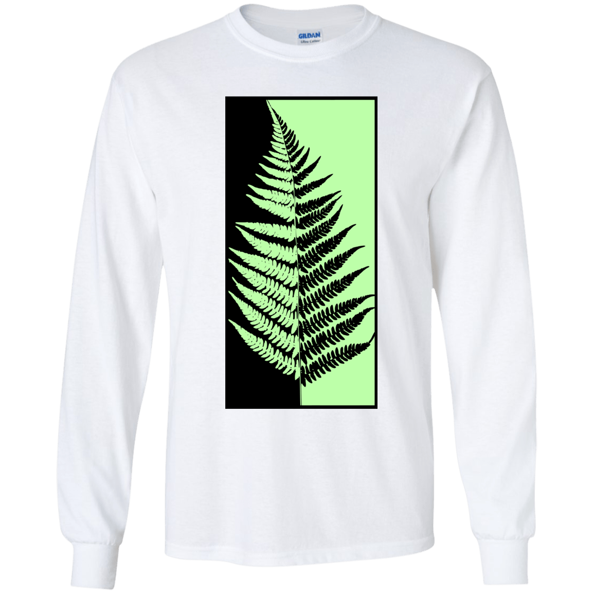 T-Shirts White / YS Fern Press Youth Long Sleeve T-Shirt
