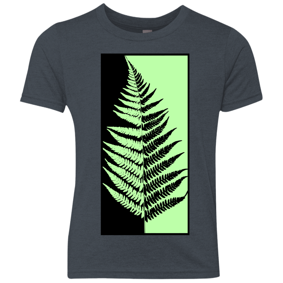 T-Shirts Vintage Navy / YXS Fern Press Youth Triblend T-Shirt