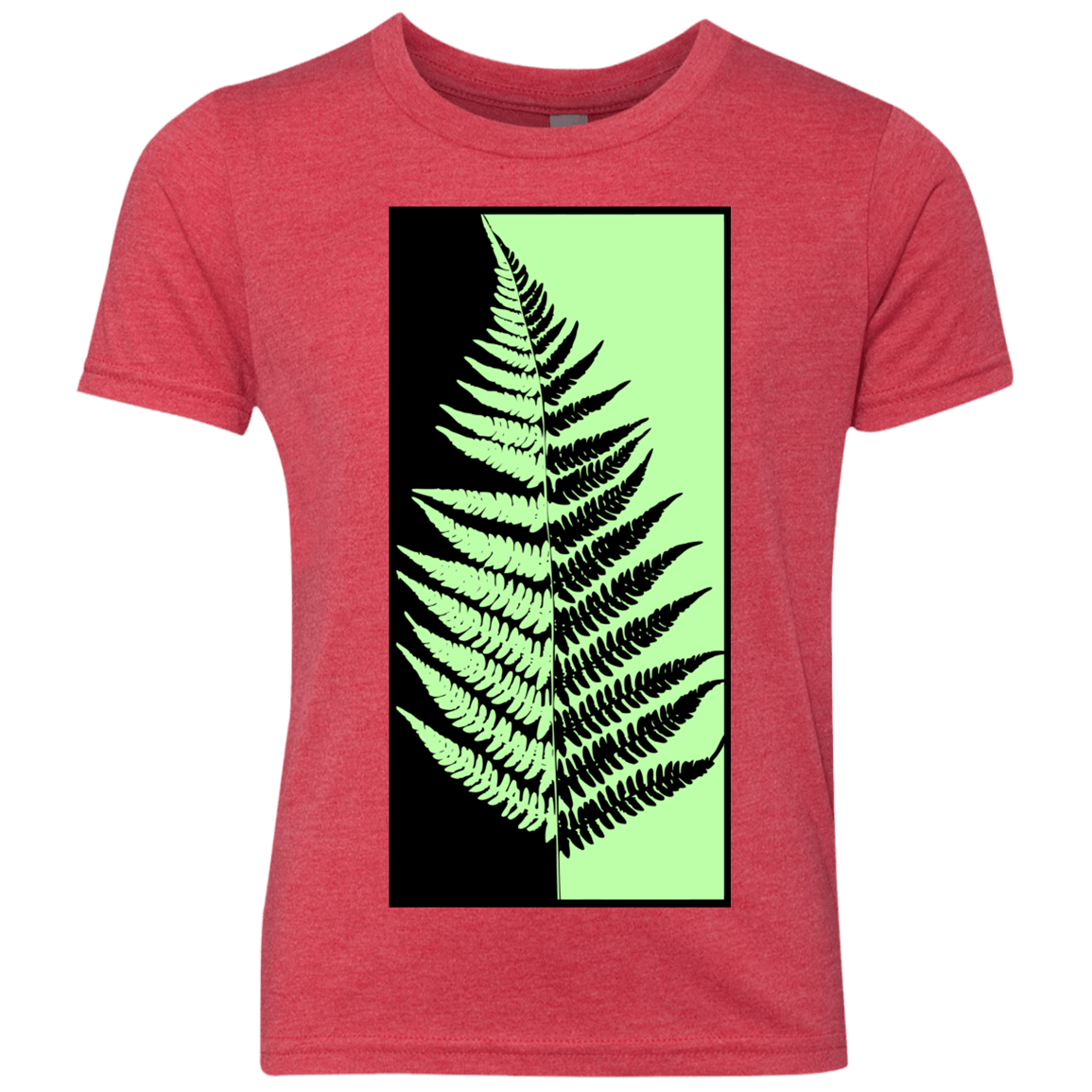 T-Shirts Vintage Red / YXS Fern Press Youth Triblend T-Shirt