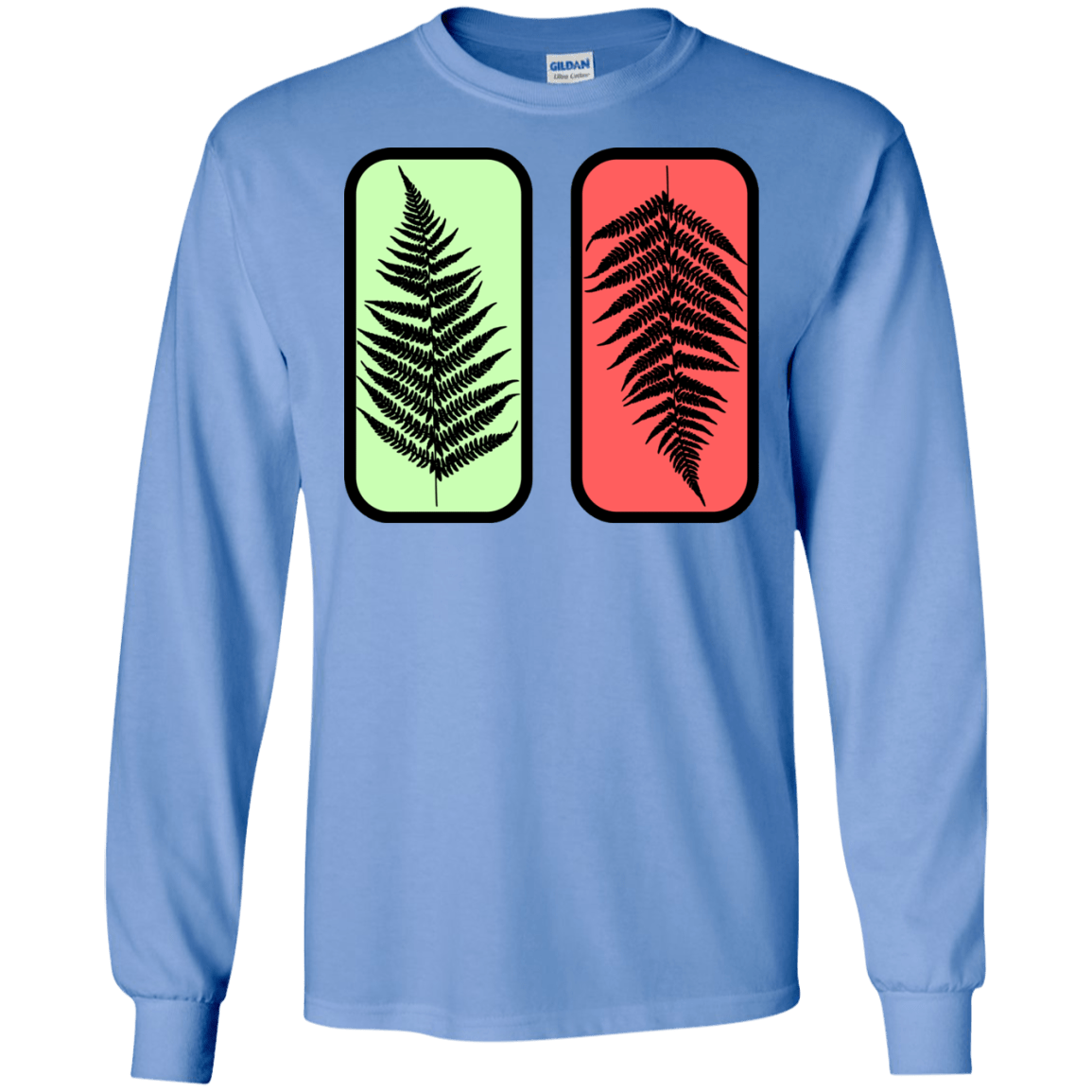 T-Shirts Carolina Blue / S Ferns Men's Long Sleeve T-Shirt