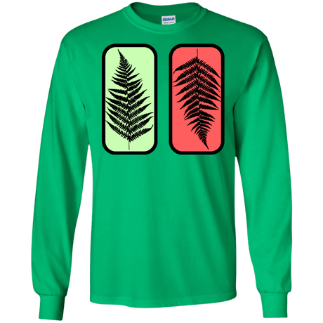 T-Shirts Irish Green / S Ferns Men's Long Sleeve T-Shirt