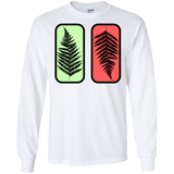 T-Shirts White / S Ferns Men's Long Sleeve T-Shirt