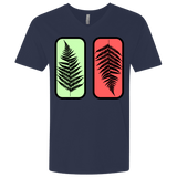 T-Shirts Midnight Navy / X-Small Ferns Men's Premium V-Neck