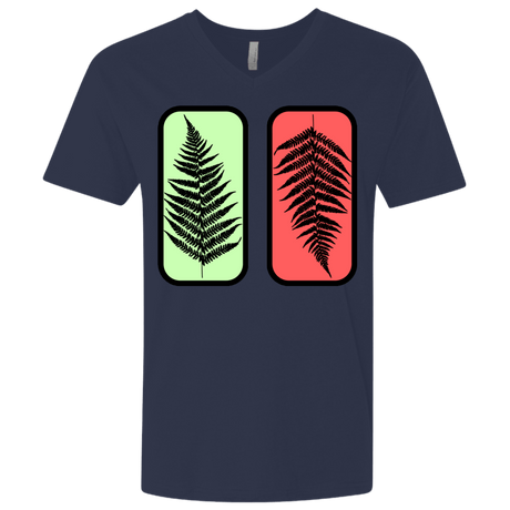 T-Shirts Midnight Navy / X-Small Ferns Men's Premium V-Neck