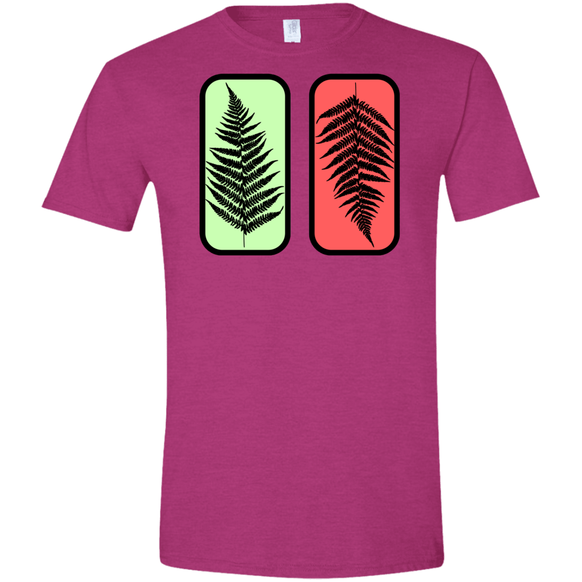 T-Shirts Antique Heliconia / S Ferns Men's Semi-Fitted Softstyle