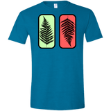 T-Shirts Antique Sapphire / S Ferns Men's Semi-Fitted Softstyle