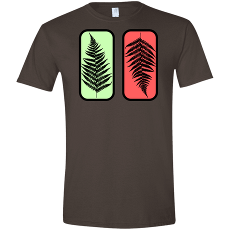 T-Shirts Dark Chocolate / S Ferns Men's Semi-Fitted Softstyle