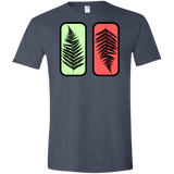 T-Shirts Heather Navy / S Ferns Men's Semi-Fitted Softstyle