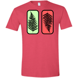 T-Shirts Heather Red / S Ferns Men's Semi-Fitted Softstyle