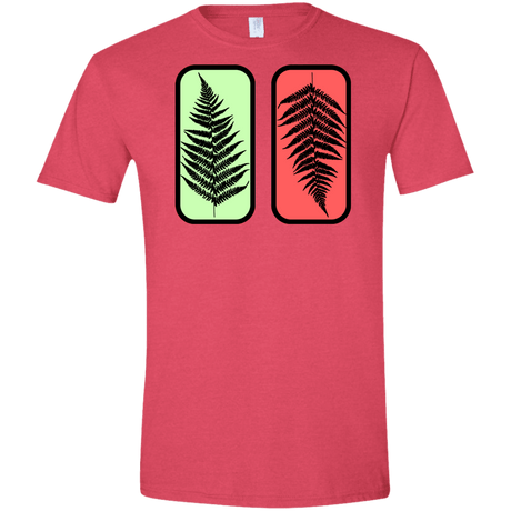 T-Shirts Heather Red / S Ferns Men's Semi-Fitted Softstyle
