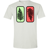 T-Shirts White / X-Small Ferns Men's Semi-Fitted Softstyle