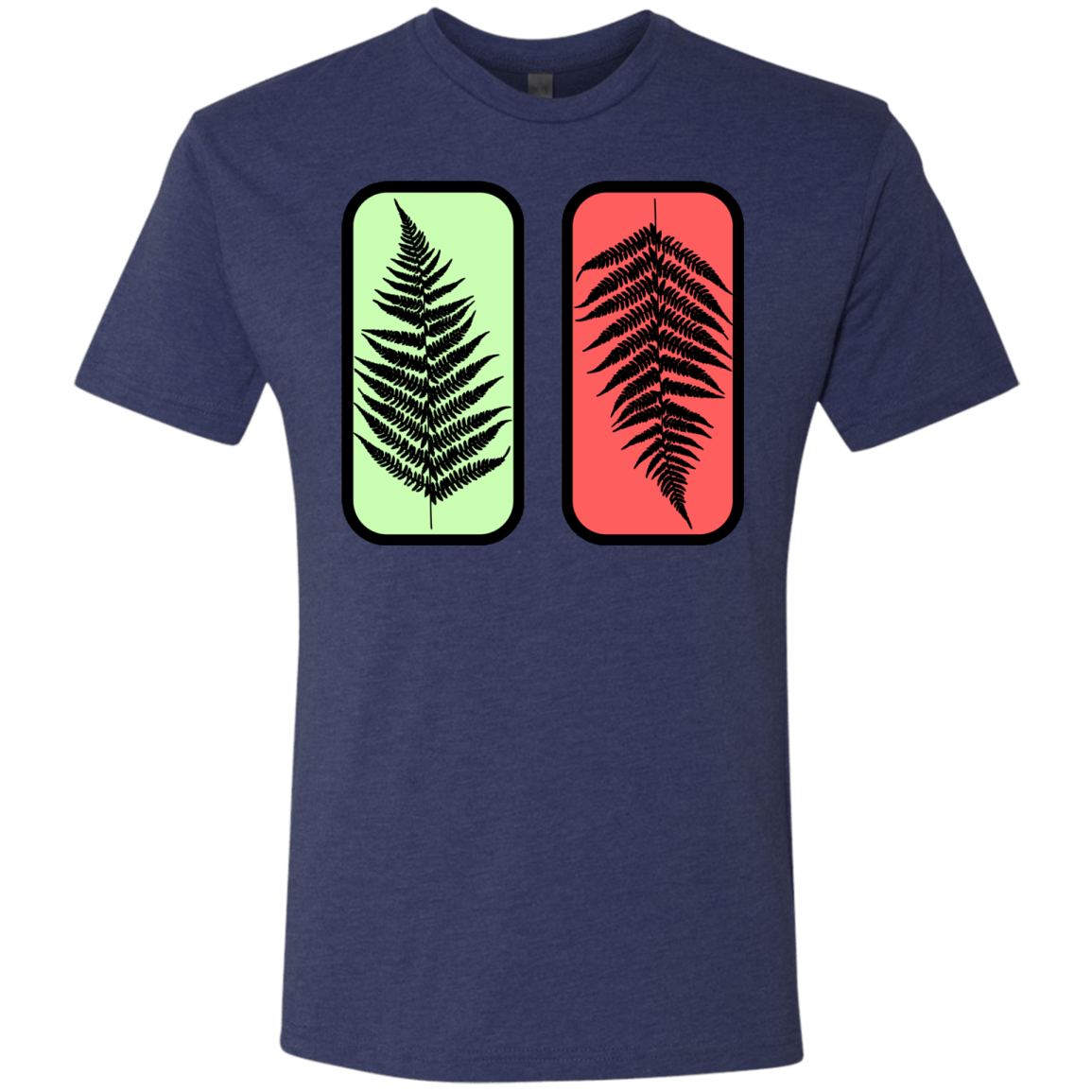 T-Shirts Vintage Navy / S Ferns Men's Triblend T-Shirt