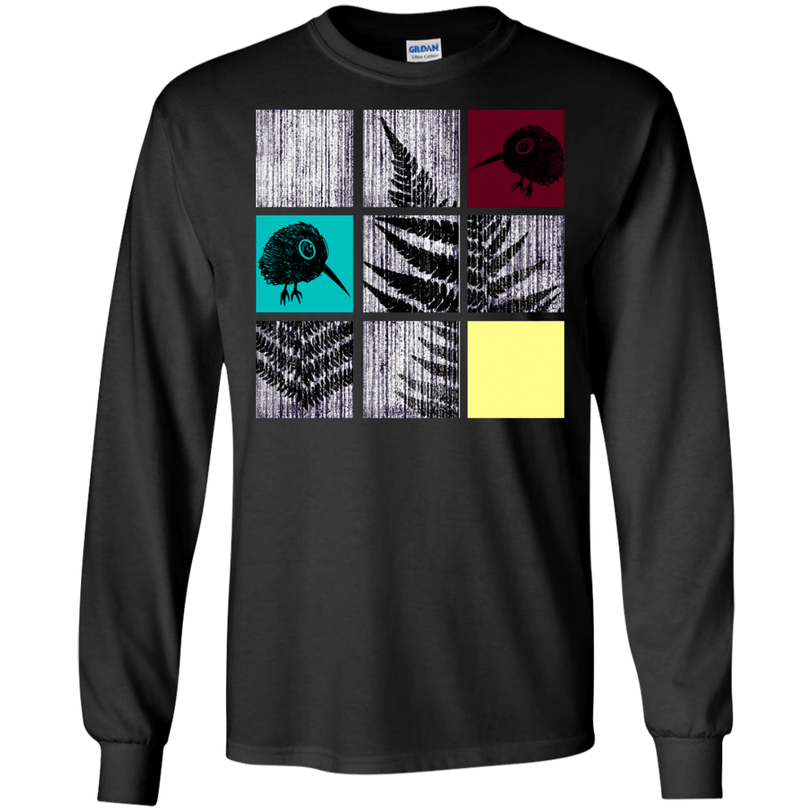 T-Shirts Black / S Ferns n Chicks Men's Long Sleeve T-Shirt