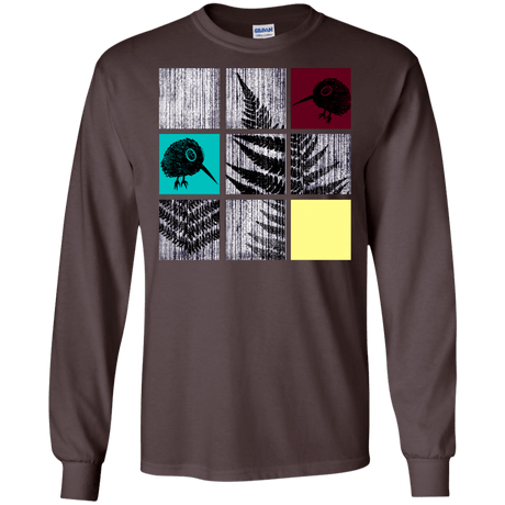 T-Shirts Dark Chocolate / S Ferns n Chicks Men's Long Sleeve T-Shirt