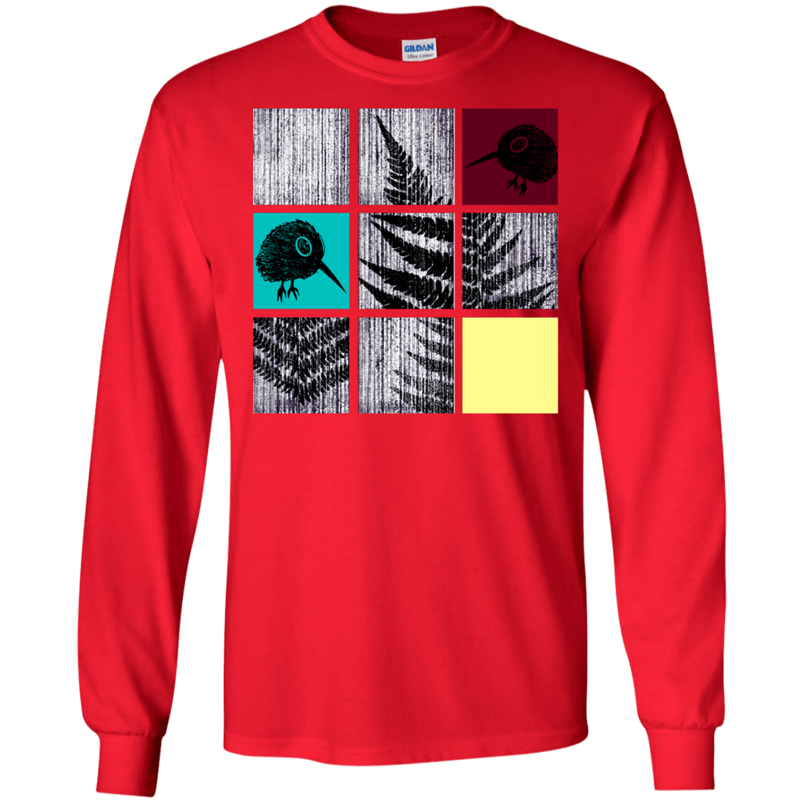 T-Shirts Red / S Ferns n Chicks Men's Long Sleeve T-Shirt