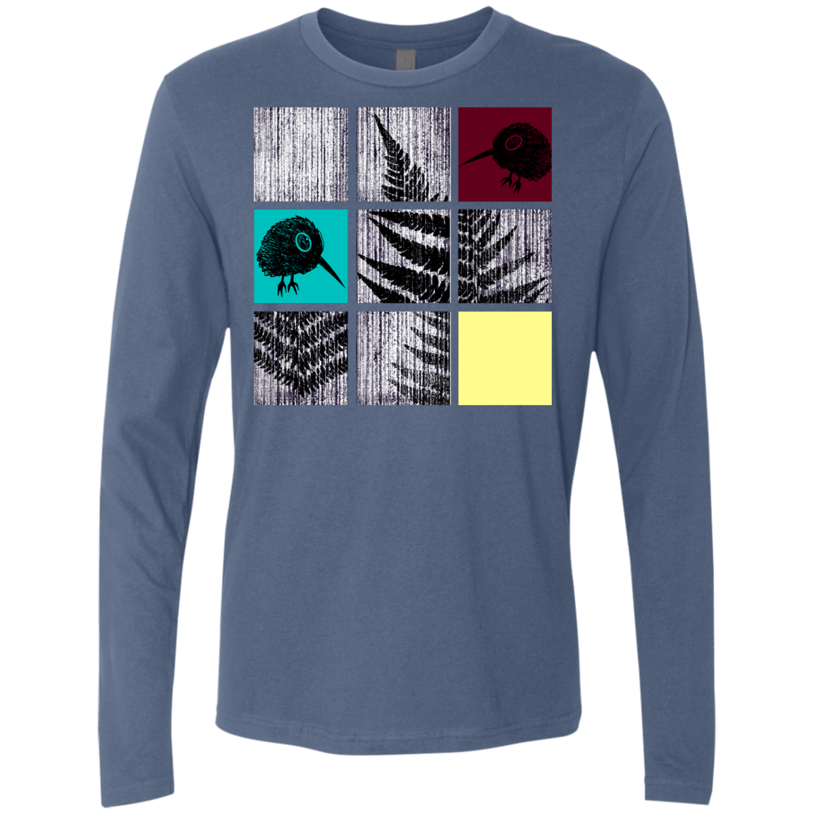T-Shirts Indigo / S Ferns n Chicks Men's Premium Long Sleeve
