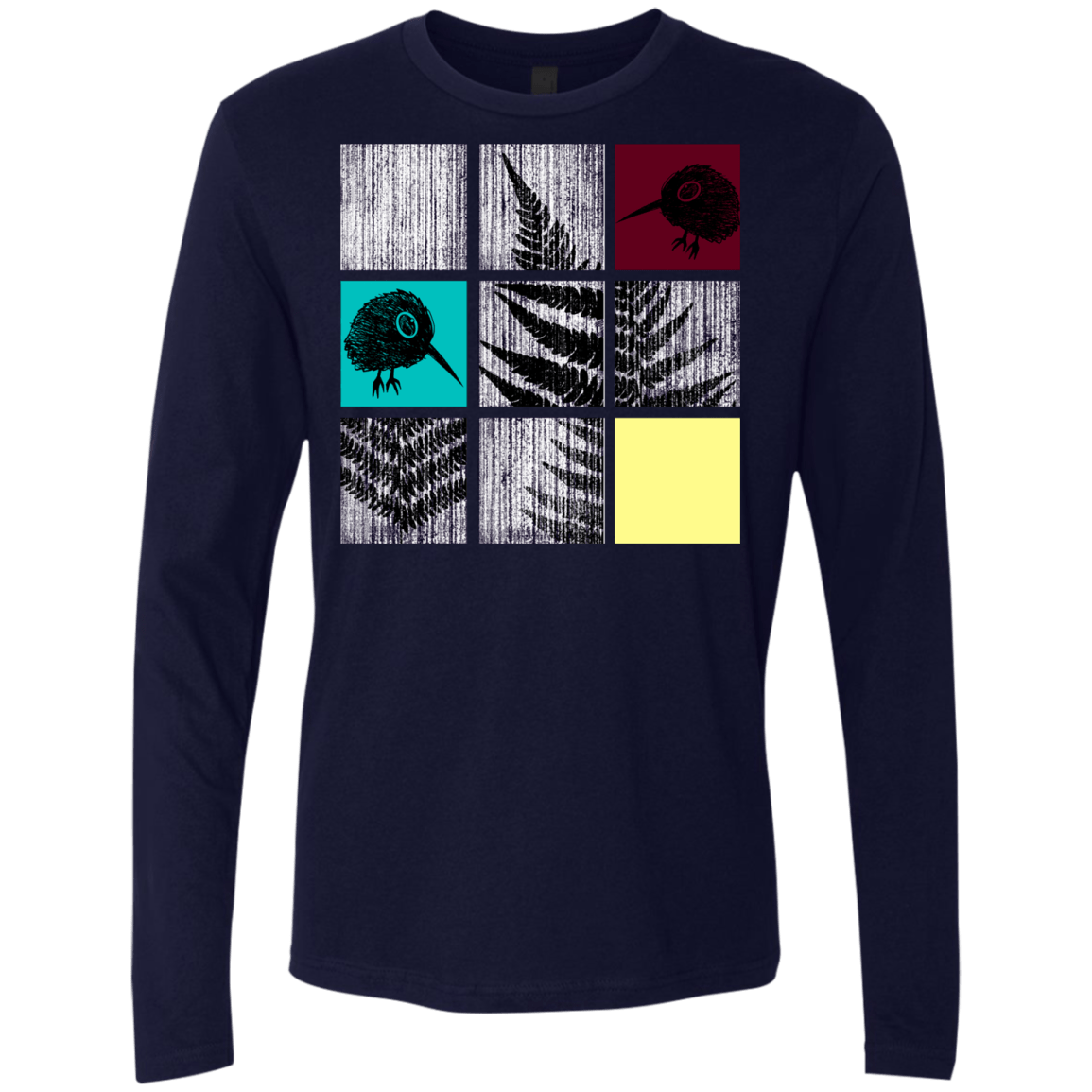 T-Shirts Midnight Navy / S Ferns n Chicks Men's Premium Long Sleeve
