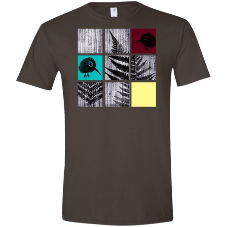 T-Shirts Dark Chocolate / S Ferns n Chicks Men's Semi-Fitted Softstyle