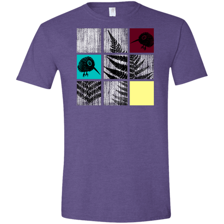 T-Shirts Heather Purple / S Ferns n Chicks Men's Semi-Fitted Softstyle