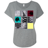 T-Shirts Premium Heather / X-Small Ferns n Chicks Triblend Dolman Sleeve