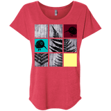 T-Shirts Vintage Red / X-Small Ferns n Chicks Triblend Dolman Sleeve