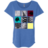 T-Shirts Vintage Royal / X-Small Ferns n Chicks Triblend Dolman Sleeve