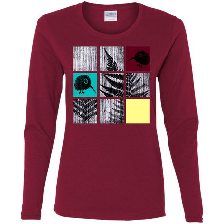 T-Shirts Cardinal / S Ferns n Chicks Women's Long Sleeve T-Shirt