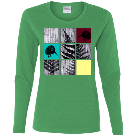 T-Shirts Irish Green / S Ferns n Chicks Women's Long Sleeve T-Shirt