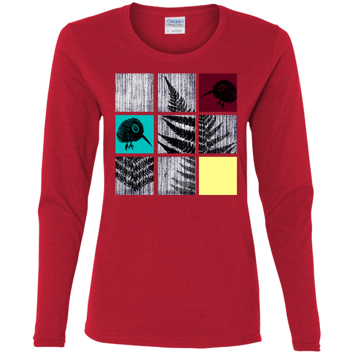 T-Shirts Red / S Ferns n Chicks Women's Long Sleeve T-Shirt