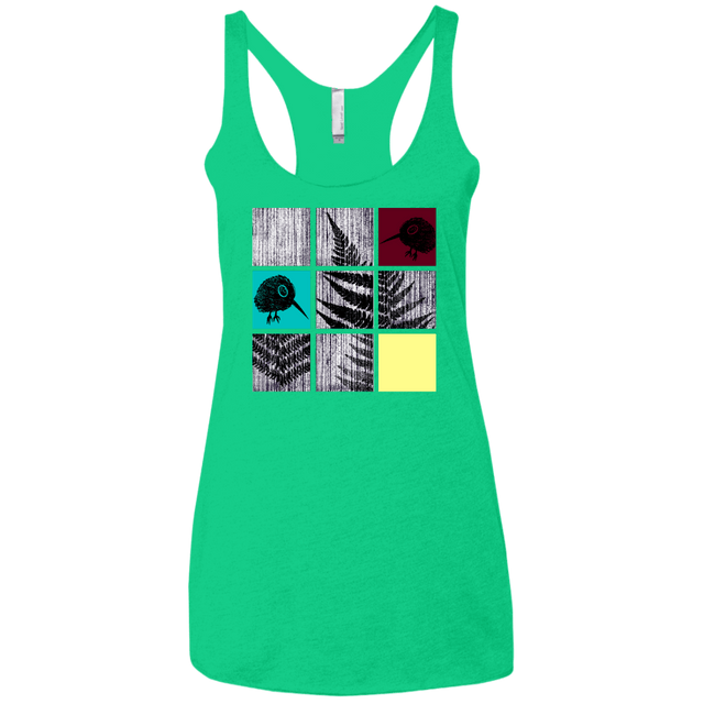 T-Shirts Envy / X-Small Ferns n Chicks Women's Triblend Racerback Tank