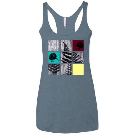T-Shirts Indigo / X-Small Ferns n Chicks Women's Triblend Racerback Tank