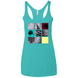 T-Shirts Tahiti Blue / X-Small Ferns n Chicks Women's Triblend Racerback Tank