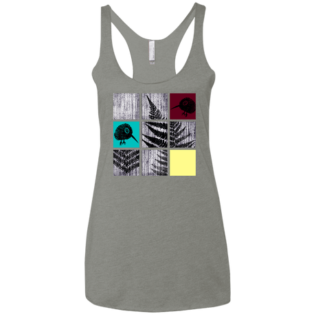 T-Shirts Venetian Grey / X-Small Ferns n Chicks Women's Triblend Racerback Tank
