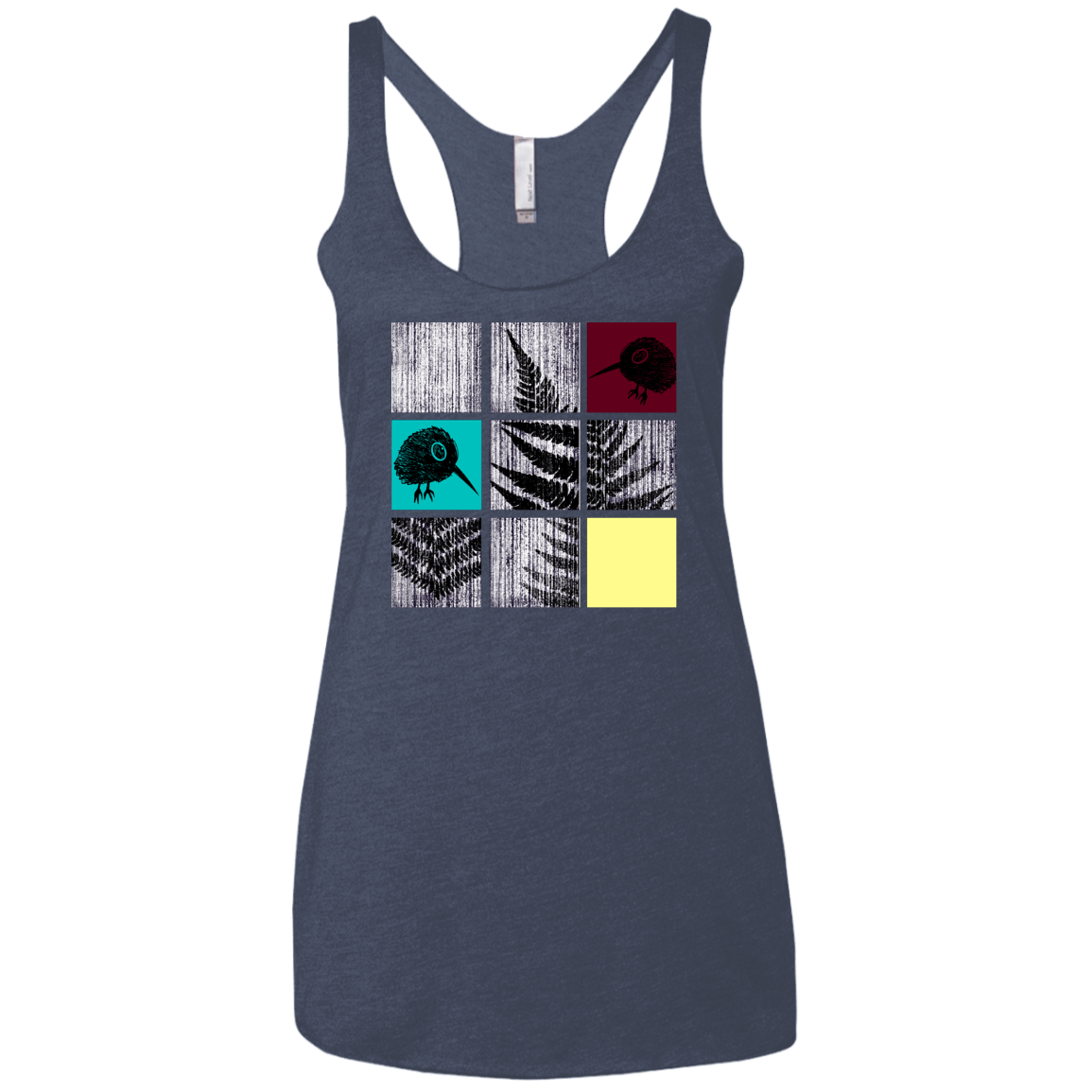 T-Shirts Vintage Navy / X-Small Ferns n Chicks Women's Triblend Racerback Tank