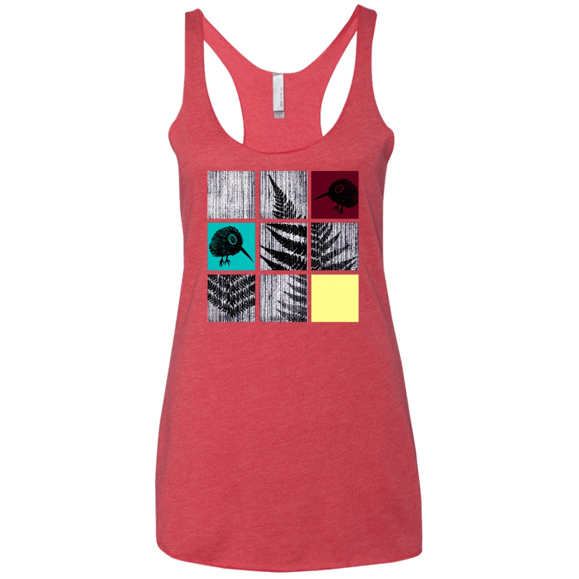T-Shirts Vintage Red / X-Small Ferns n Chicks Women's Triblend Racerback Tank