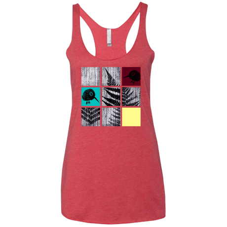 T-Shirts Vintage Red / X-Small Ferns n Chicks Women's Triblend Racerback Tank