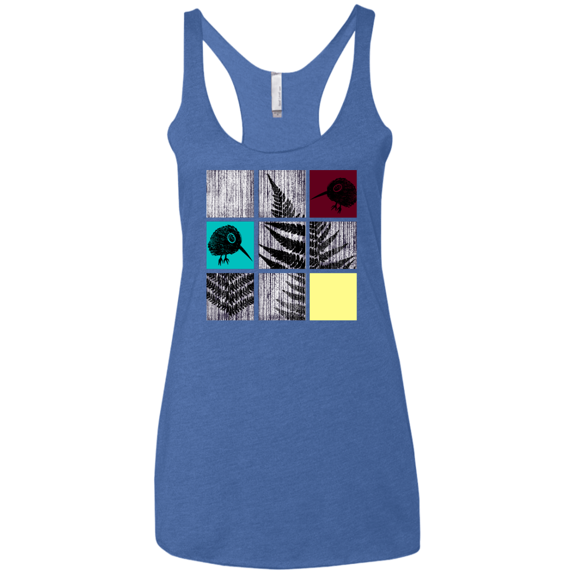 T-Shirts Vintage Royal / X-Small Ferns n Chicks Women's Triblend Racerback Tank