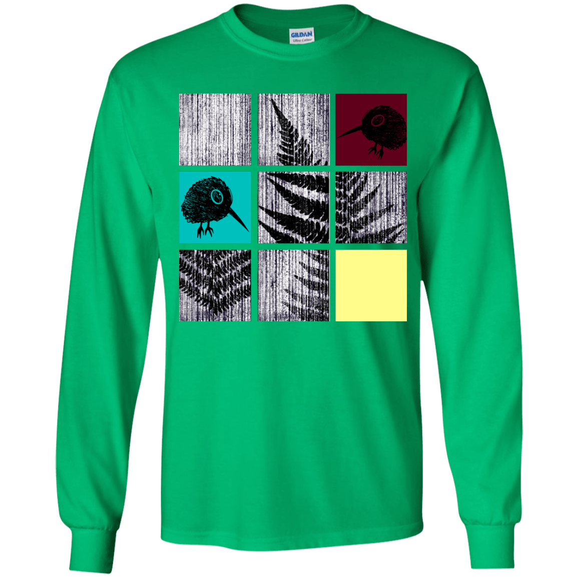 T-Shirts Irish Green / YS Ferns n Chicks Youth Long Sleeve T-Shirt