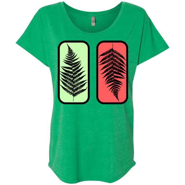 T-Shirts Envy / X-Small Ferns Triblend Dolman Sleeve