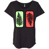 T-Shirts Vintage Black / X-Small Ferns Triblend Dolman Sleeve