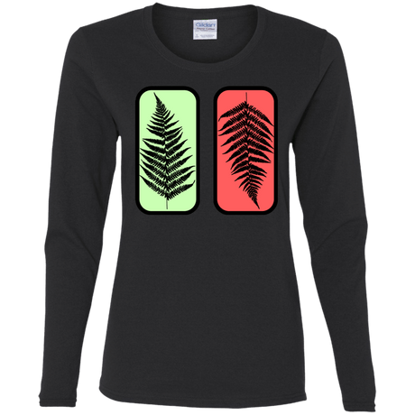 T-Shirts Black / S Ferns Women's Long Sleeve T-Shirt