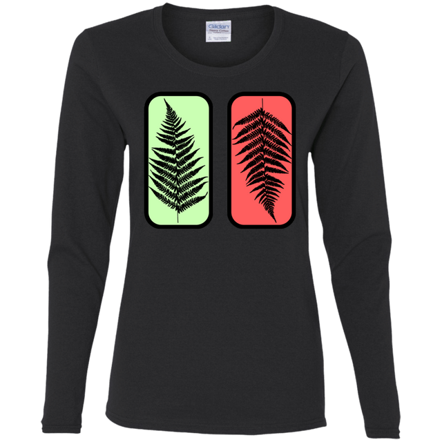 T-Shirts Black / S Ferns Women's Long Sleeve T-Shirt