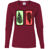 T-Shirts Cardinal / S Ferns Women's Long Sleeve T-Shirt