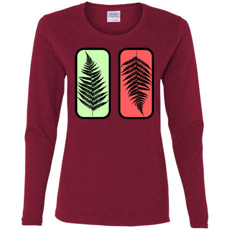 T-Shirts Cardinal / S Ferns Women's Long Sleeve T-Shirt