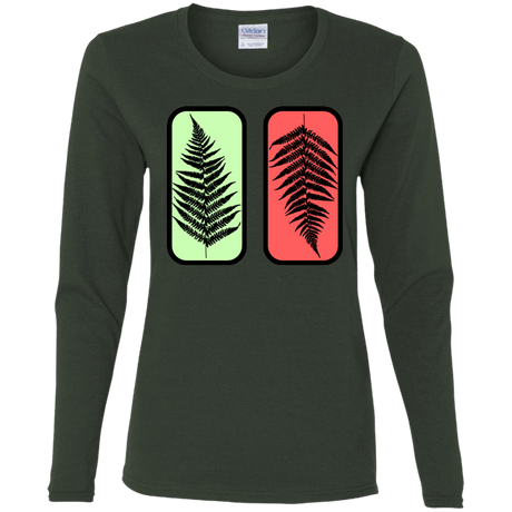 T-Shirts Forest / S Ferns Women's Long Sleeve T-Shirt