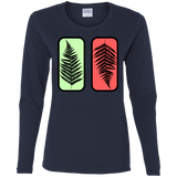 T-Shirts Navy / S Ferns Women's Long Sleeve T-Shirt