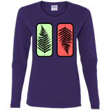 T-Shirts Purple / S Ferns Women's Long Sleeve T-Shirt